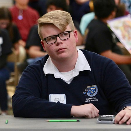 Lemoore Middle College High School top student Clayton Lahodny.